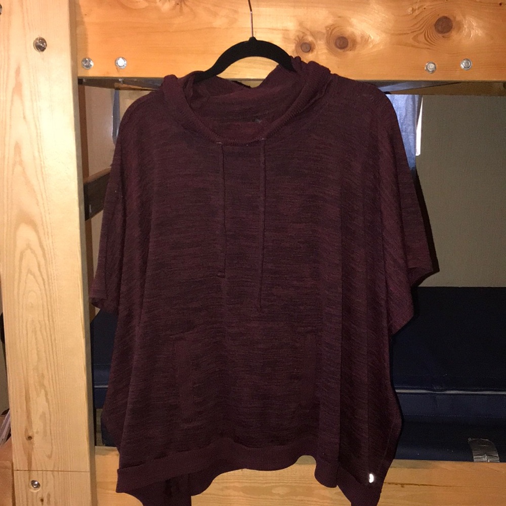 Red poncho shirt